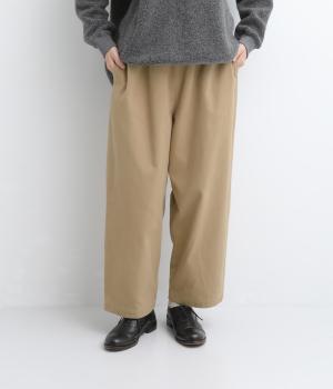 ツイル裏起毛 楽ちんパンツ（ベージュ・F）