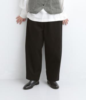 ツイル裏起毛 楽ちんパンツ（ブラック・F）
