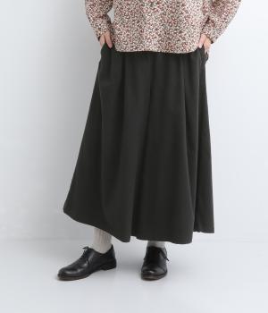 コットン起毛 フレアパンツ（ブラック・F）