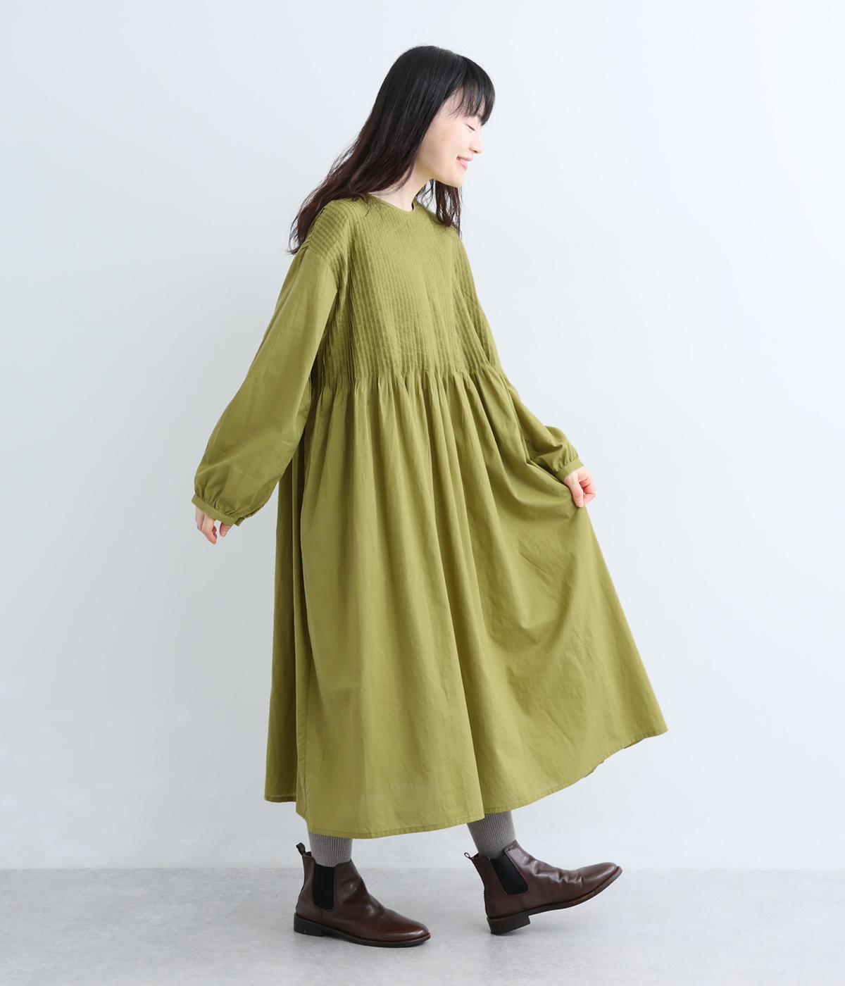 ワンピース nana1590 ソフトローンピンタック2wayワンピース｜nachukara（ナチュカラ）の