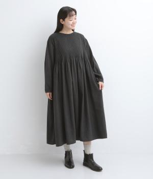 ビエラ ピンタックワンピース（チャコール・F）