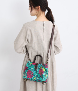 ネコ足　2wayショルダーバッグ(ブルー-ONESIZE)