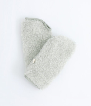 メリノウールアームカバー(ライトグレー-ONESIZE)