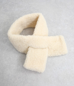 ウールマフラー(ナチュラル-ONESIZE)