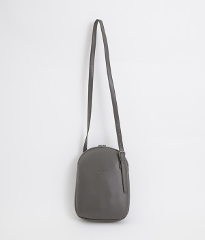 ラウンドショルダーバッグ(チャコール-ONESIZE)