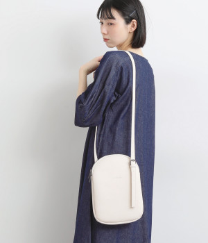 ラウンドショルダーバッグ(オフホワイト-ONESIZE)