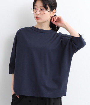 Cloche　USコットン5分袖Tシャツ(ブライトネイビー-ONESIZE)