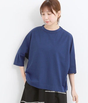 Cloche　USコットン5分袖Tシャツ(ダークブルー-ONESIZE)