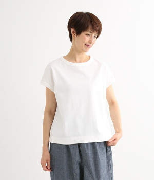 USコットンフレンチスリーブTシャツ(オフホワイト-ONESIZE)