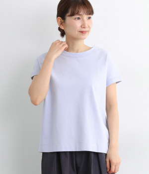 USコットンフレンチスリーブTシャツ(ライトブルー-ONESIZE)
