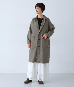 コットンツイルバックロゴラボコート(チドリ-F)