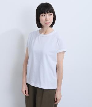 UVカット&クール バックラインフレンチスリーブTシャツ