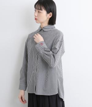 タイプライターペタルカラーシャツ(ギンガム-F)