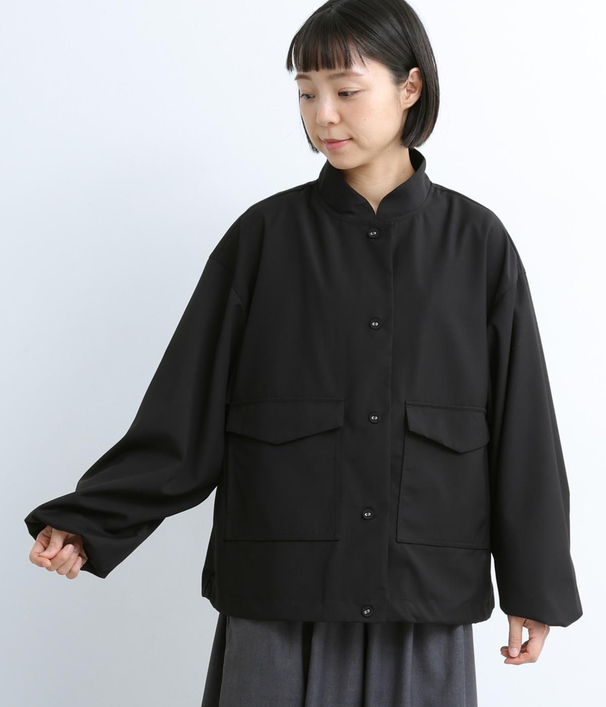 トロ　スタンドカラーポケットブルゾン(ブラック-F)