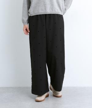 トロフロッキーpolka　イージーワイドパンツ(ブラックドット-F)