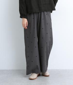トロフロッキーpolka　イージーワイドパンツ(グレードット-F)