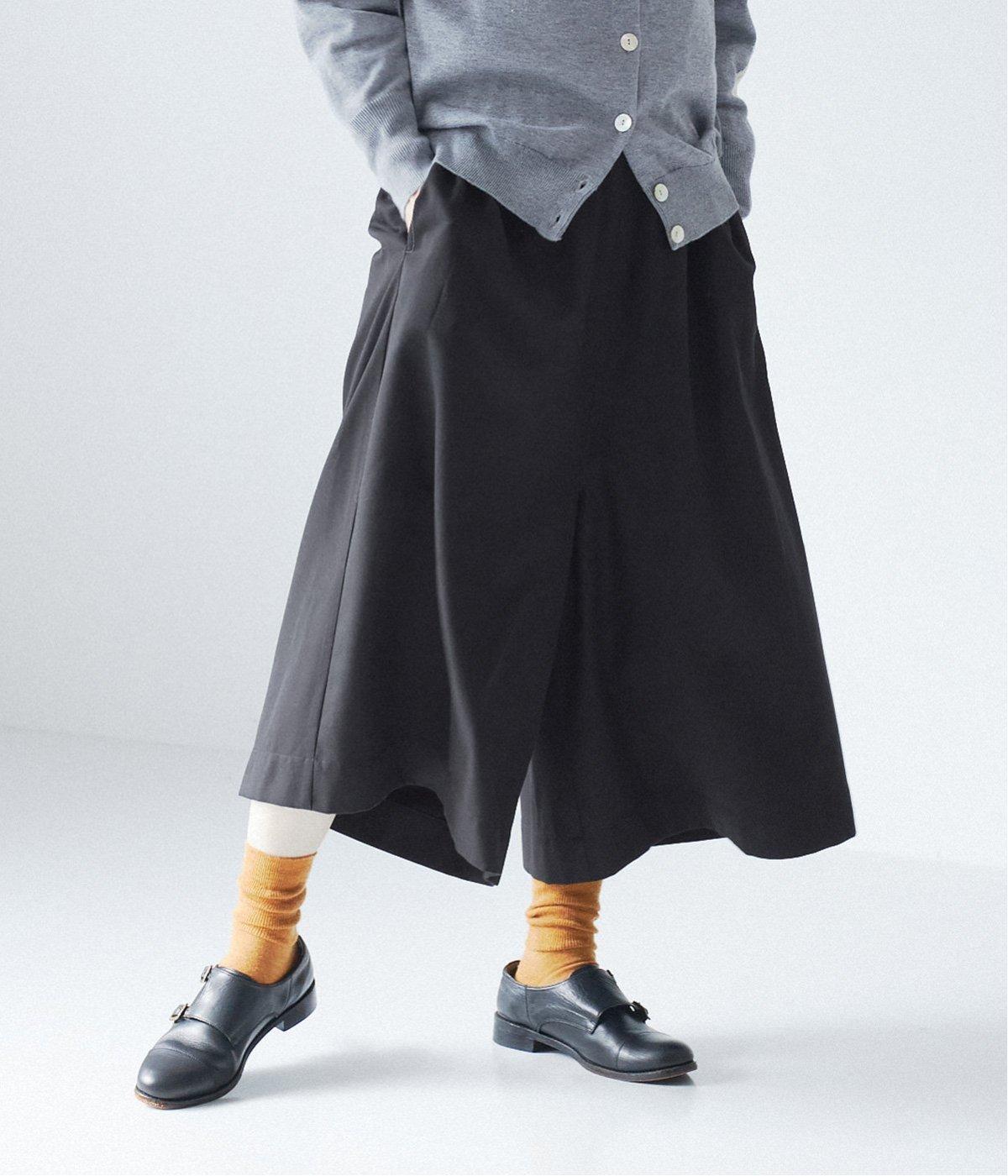 Cornetギャバガウチョパンツ(ブラック-F)