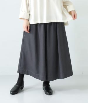 Cornetギャバガウチョパンツ(ダークグレー-F)