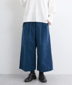 別珍クロップドパンツ(ターコイズ-F)