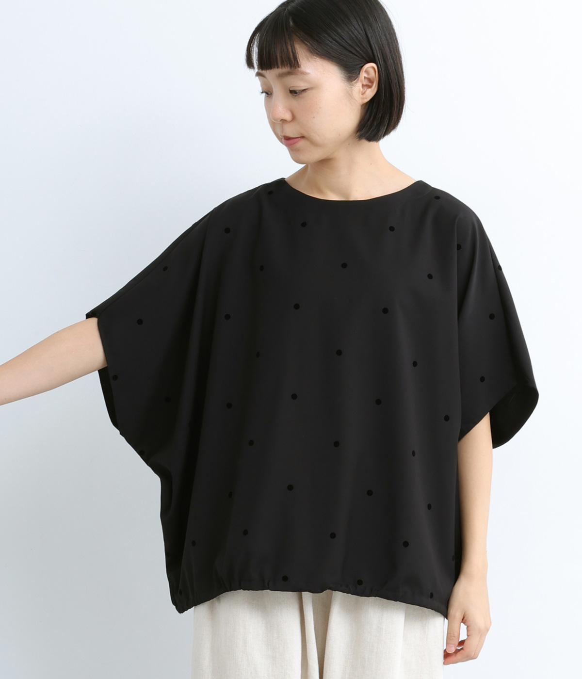 トロフロッキーpolka　ポンチョトップス(ブラックドット-F)