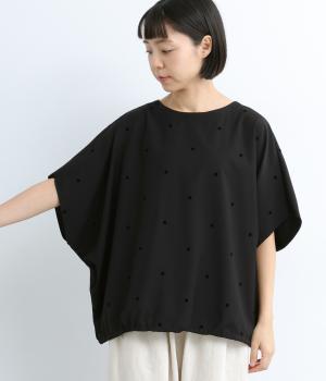 トロフロッキーpolka　ポンチョトップス(ブラックドット-F)