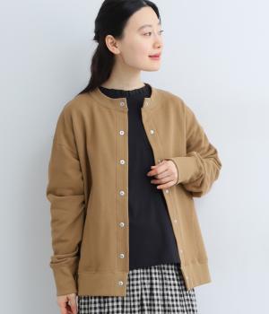 セントラル裏毛　カーディガン(キャメル-F)