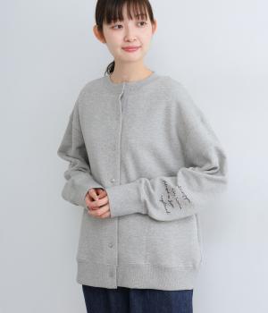 セントラル裏毛　カーディガン(グレー-F)