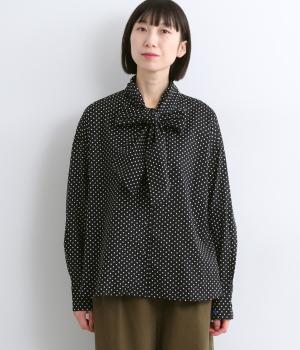 タイプライターボータイシャツ(ドット-F)