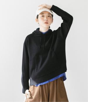 プレーディング総針プルパーカー(ブラック-F)