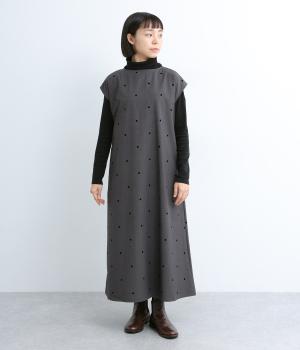 トロフロッキーpolka　2wayノースリーブワンピース(グレードット-F)