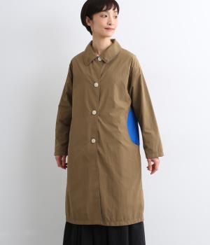 ナイロンタフタ撥水リバーシブルコート(キャメル-F)