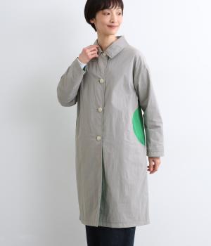 ナイロンタフタ撥水リバーシブルコート(ライトグレー-F)