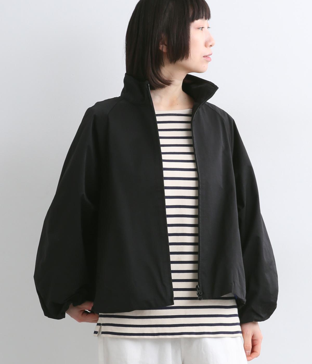 Pomme バルーンスリーブブルゾン(ブラック-F)