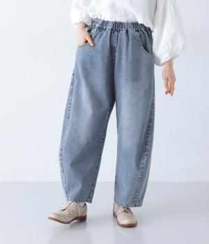 Pomme カーブデニムパンツ