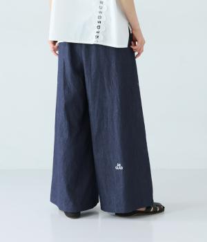 【7月中旬発売予定】ボリュームワイドパンツ(インディゴ-F)