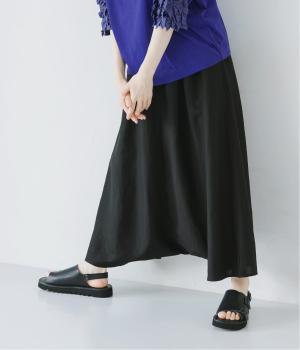 リネンレーヨンサルエルバルーンパンツ