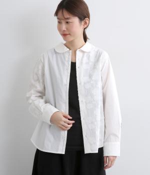 タイプライターmisc Ronde 後ろ天竺シャツ(オフホワイト-F)