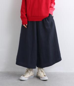 リネンビエラ起毛penguinパンツ（ネイビー・M）