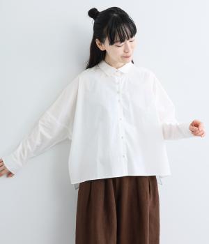 Cielタイプライタークロップドシャツ(オフホワイト-M)