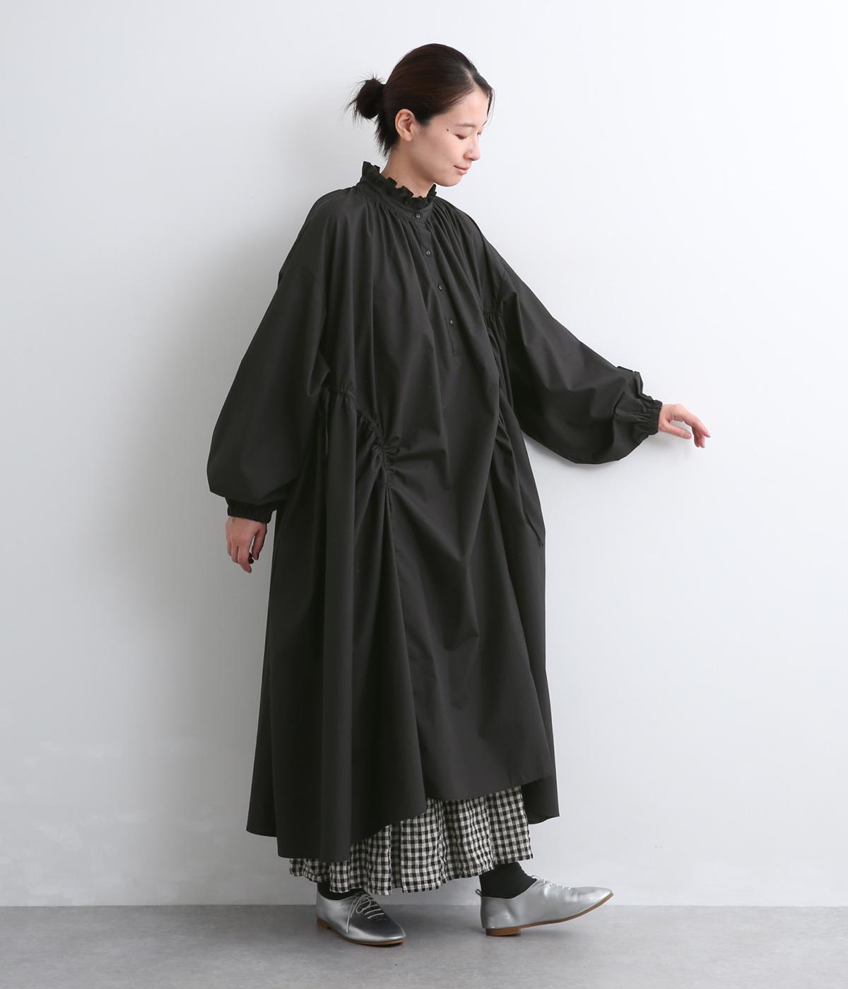 ドローストリングワンピース(ブラック-2)