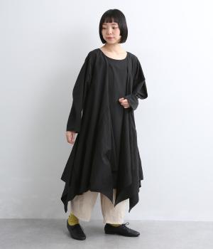 フリルエッジワンピース(ブラック-2)