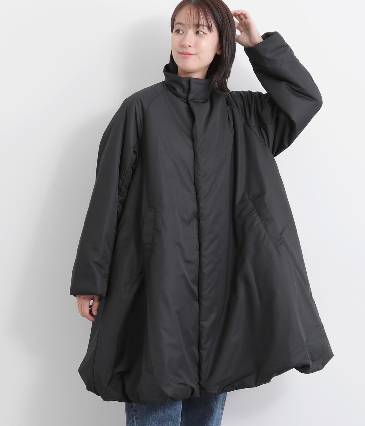 ポリエステル中綿バルーンコート(ブラック-2)