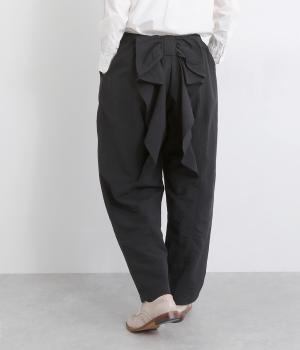 ナイロンバックリボンパンツ(ブラック-2)