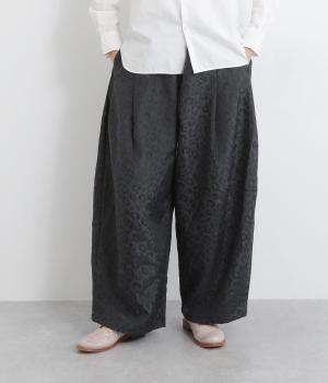 ダブルタックパンツ(ブラック-2)