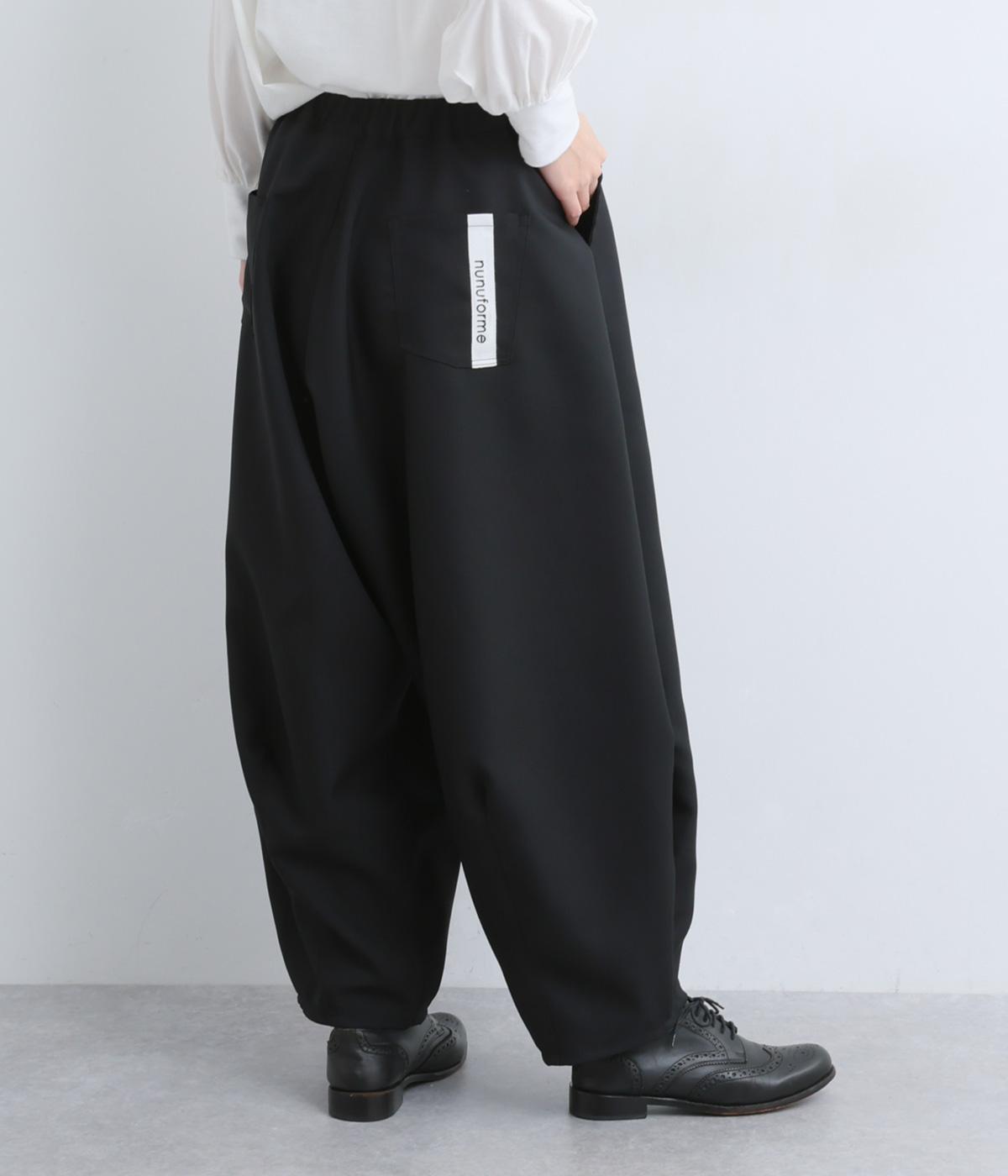 ポリエステル新型ポインテッドパンツ(ブラック-2)