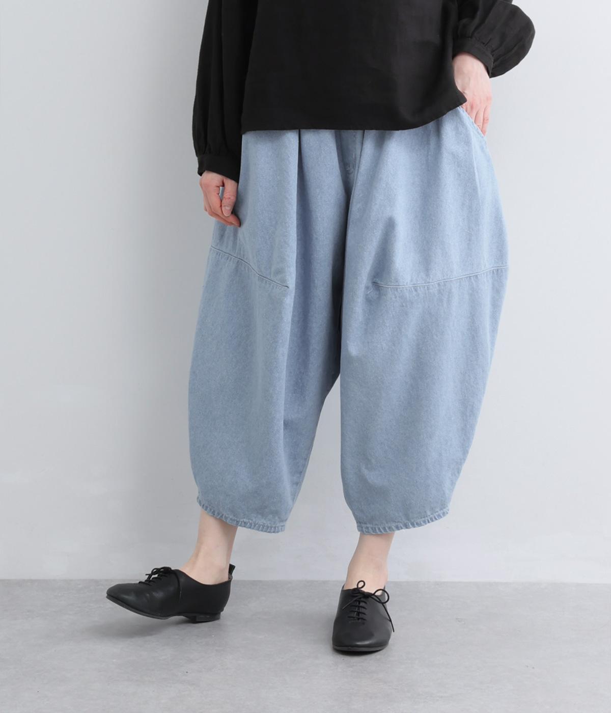 コットンデニムポインテッドパンツ(ブリーチ-2)