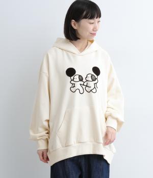 コットン風船inuinuワッペンフーディ(アイボリー-2)