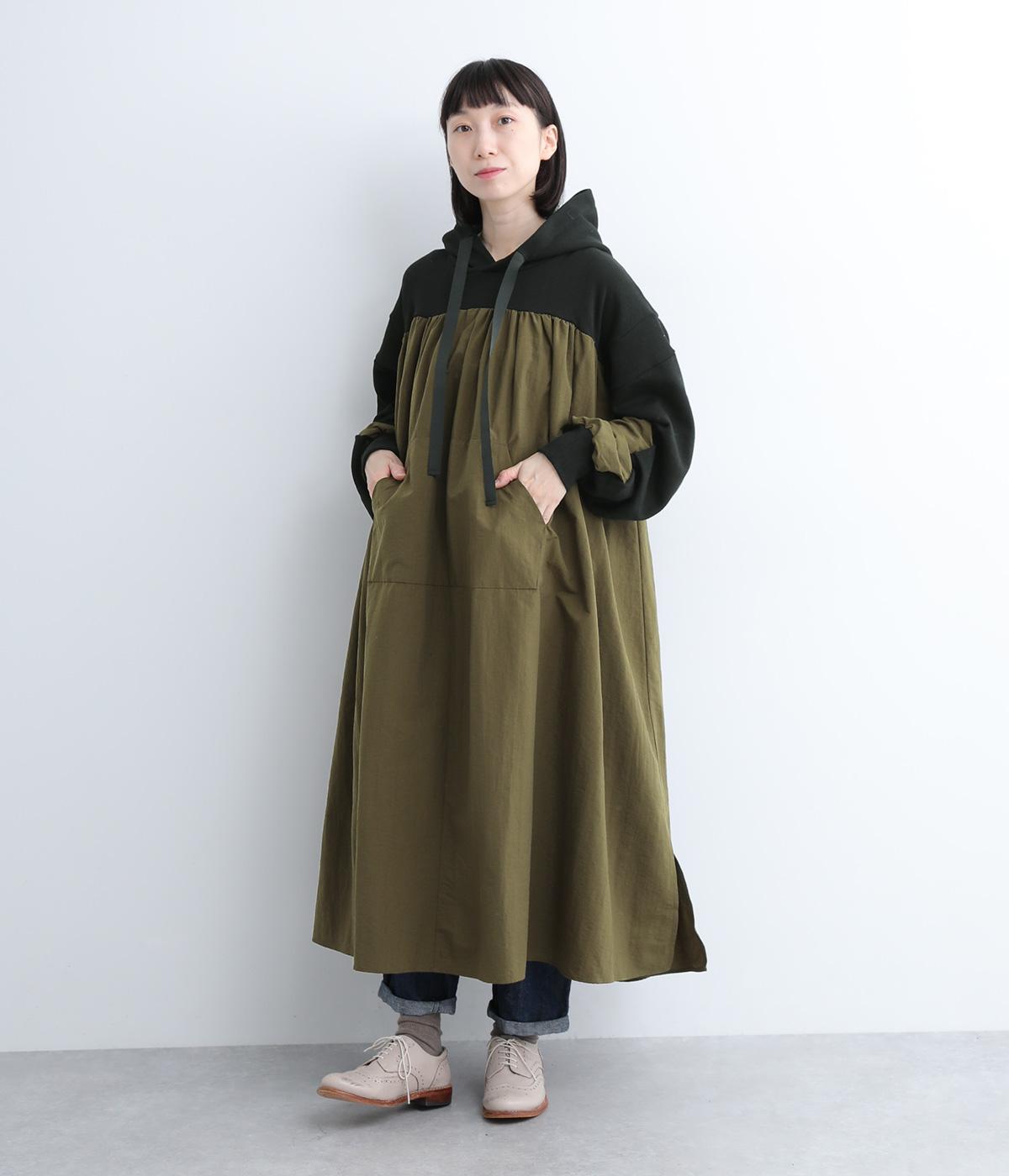 ドッキングワンピースドレス(ブラック-1)