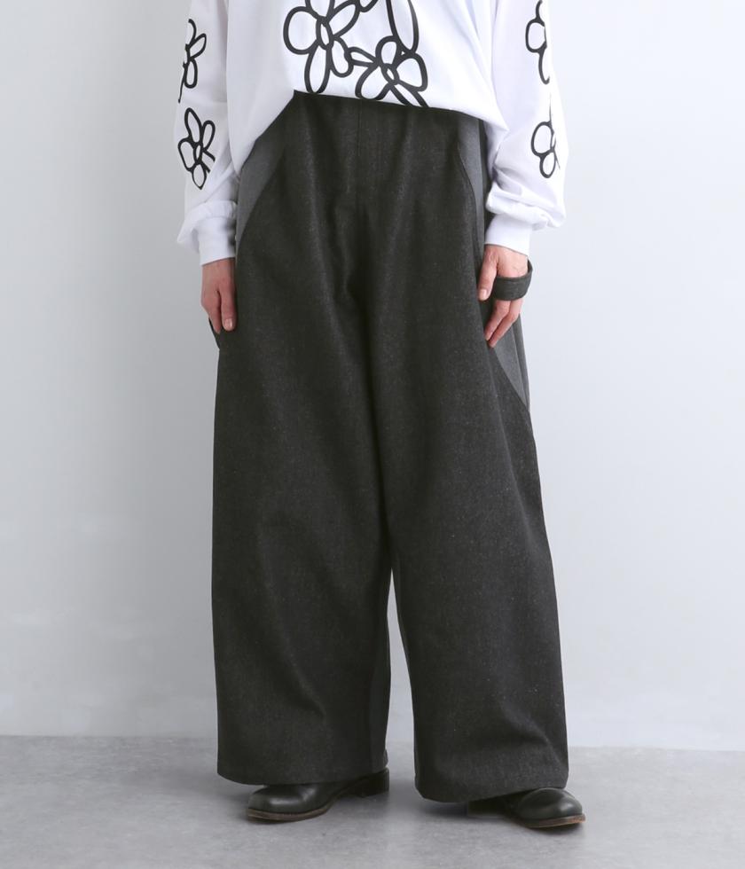 バイカラーペインターパンツ