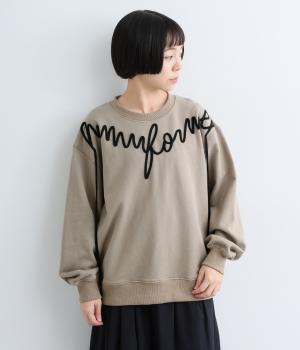 ロープ刺繍トレーナー（ベージュ・1）